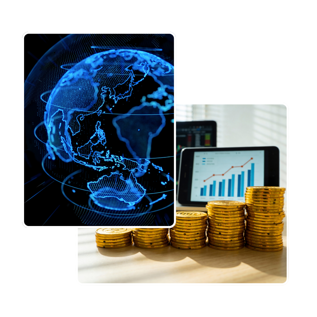 Image depicting business growth and risk