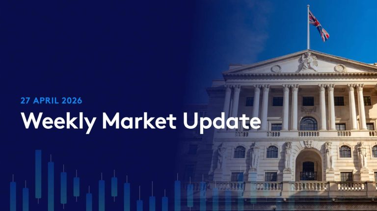 Weekly update banner image featuring image of Bank if England