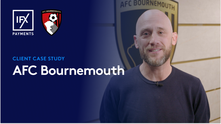 AFC Bournemouth case study Banner image with Finance Director David Holiday