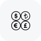 Icon representing holding multiple currencies