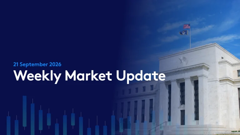 Weekly update banner image showing federal reserve building